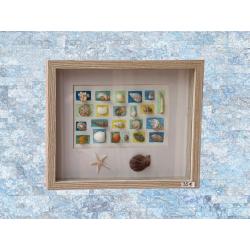 Cadre rectangle coquillages