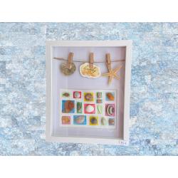 Cadre rectangle coquillages
