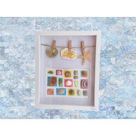 Cadre rectangle coquillages