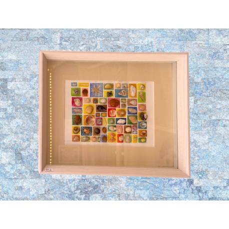 Cadre rectangle coquillages