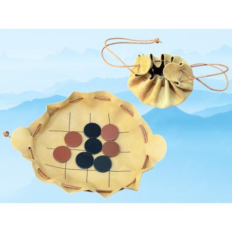 Jeu du Morpion en cuir