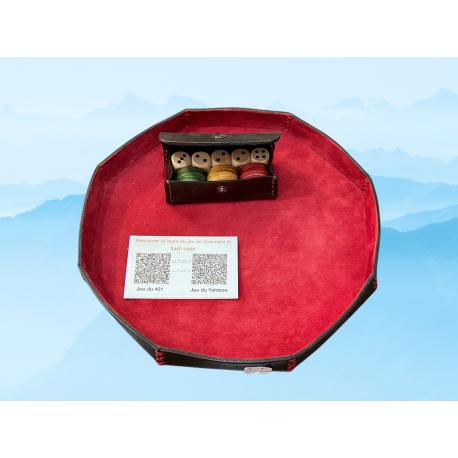 Jeu du 421 en cuir