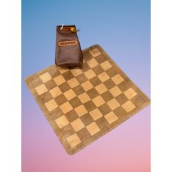 Jeu d'échecs en cuir