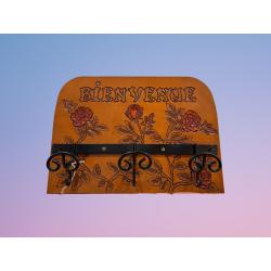 Porte-manteau en cuir