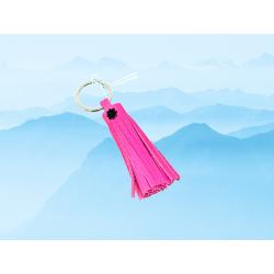 Porte-clé Pompom rose
