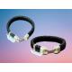 Bracelet tissé épais noir mat