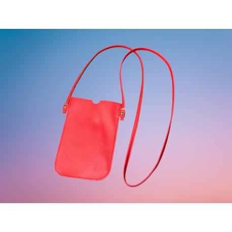 Porte téléphone cuir