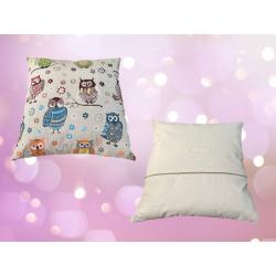 Coussin imprimé Chouettes