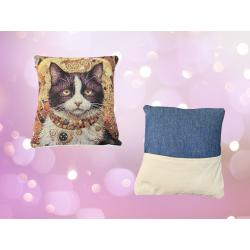 Coussin imprimé Chouettes