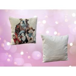 Coussin imprimé Chouettes