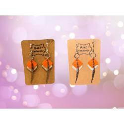 Boucles d'oreilles en cuir