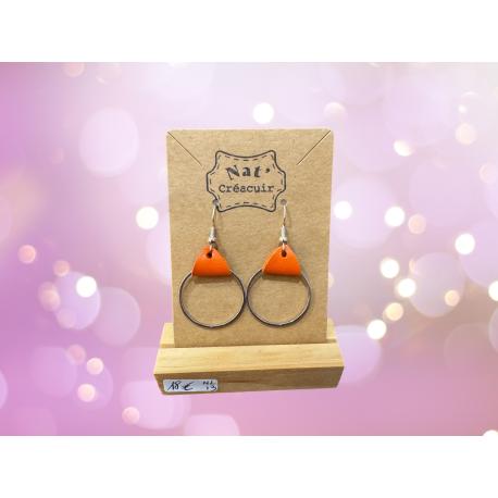 Boucles d'oreilles en cuir