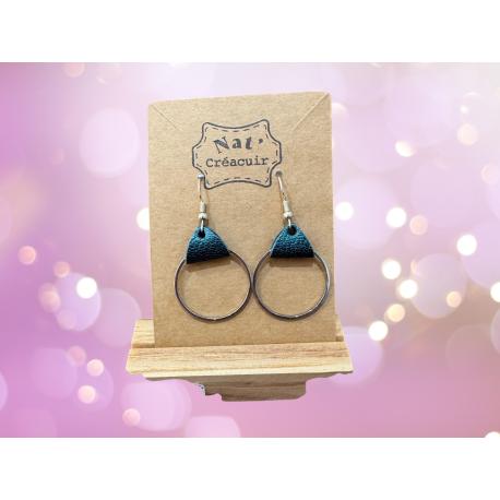 Boucles d'oreilles en cuir