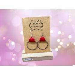 Boucles d'oreilles en cuir