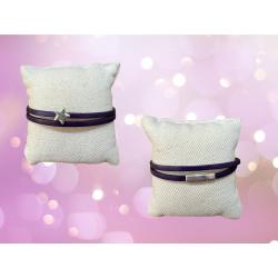 Bracelet en cuir double tour