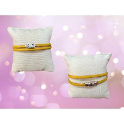 Bracelet en cuir double tour