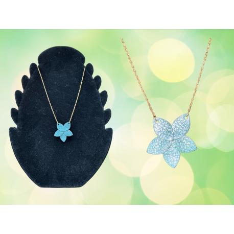 Collier pendentif cuir