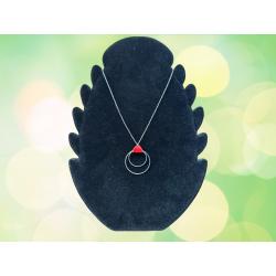 Collier pendentif cuir
