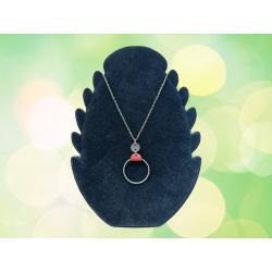 Collier pendentif cuir