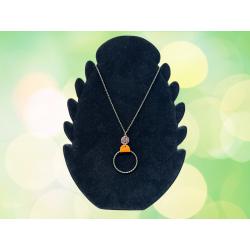 Collier pendentif cuir