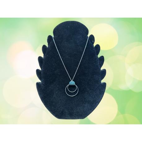 Collier pendentif cuir