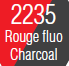 Rouge fluo/Charcoal/2235